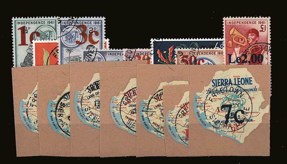 The Surcharged - Third Issue superb fine used set of fifteen 
<br/><b>BBJ</b