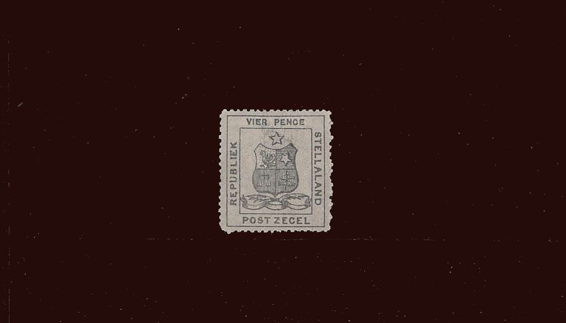 4d Olive-Grey<br/>
A fine and fresh stamp with some gum that appears to be genuine<br/>
on the 8 point comparison guide and by perforation and length of value tablet.<br/>
SG Cat £40
<br/><b>BBM</b>