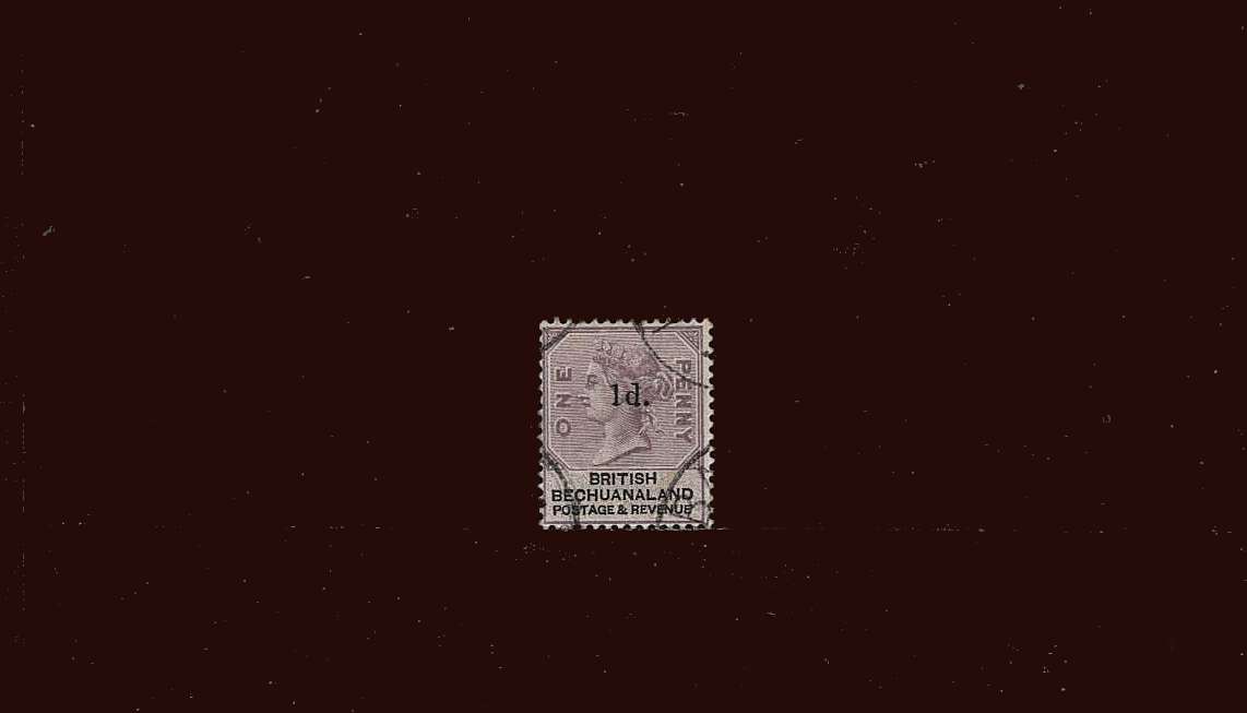 1d on 1d Lilac and Black<br/>
A superb used stamp.
<br/><b>BBM</b>