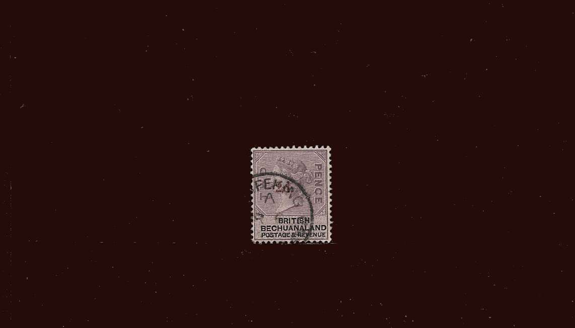 2d on 2d Lilac and Black<br/>
A superb fine used single cancelled with a CDS.
<br/><b>BBM</b>