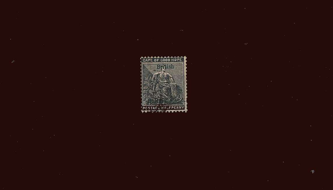 ½d Grey-Black<br/>
A fine used single with a short perf at right.<br/>SG Cat £45
<br/><b>BBM</b>