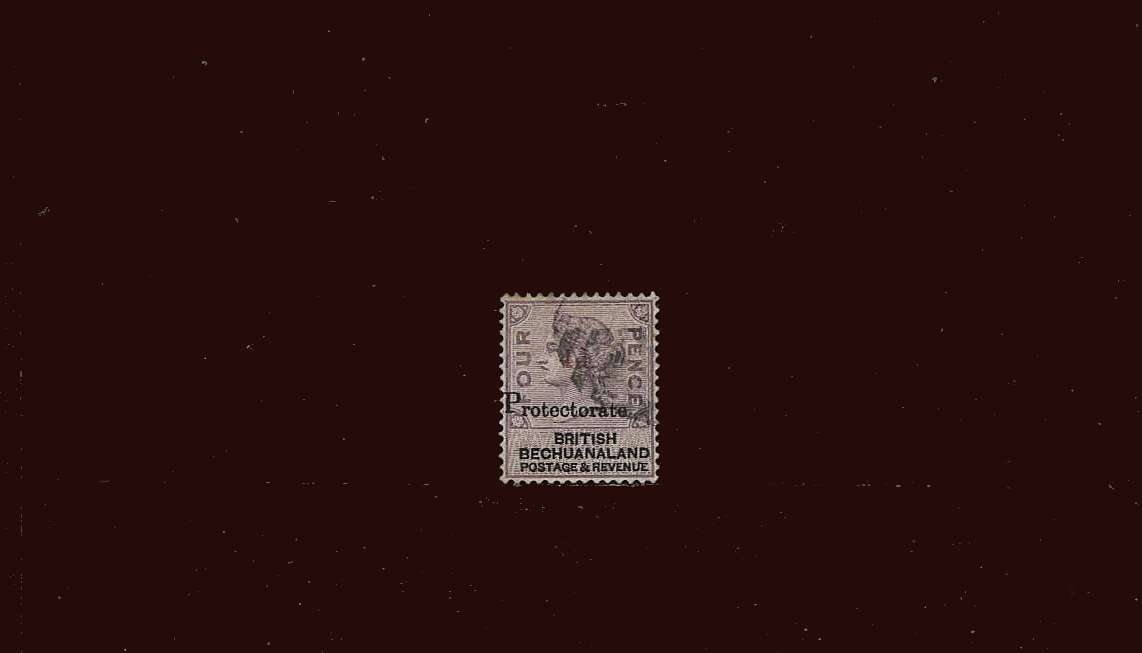 4d on 4d Lilac and Black<br/>
A good used stamp.<br/>
SG Cat £500
<br/><b>BBM</b>