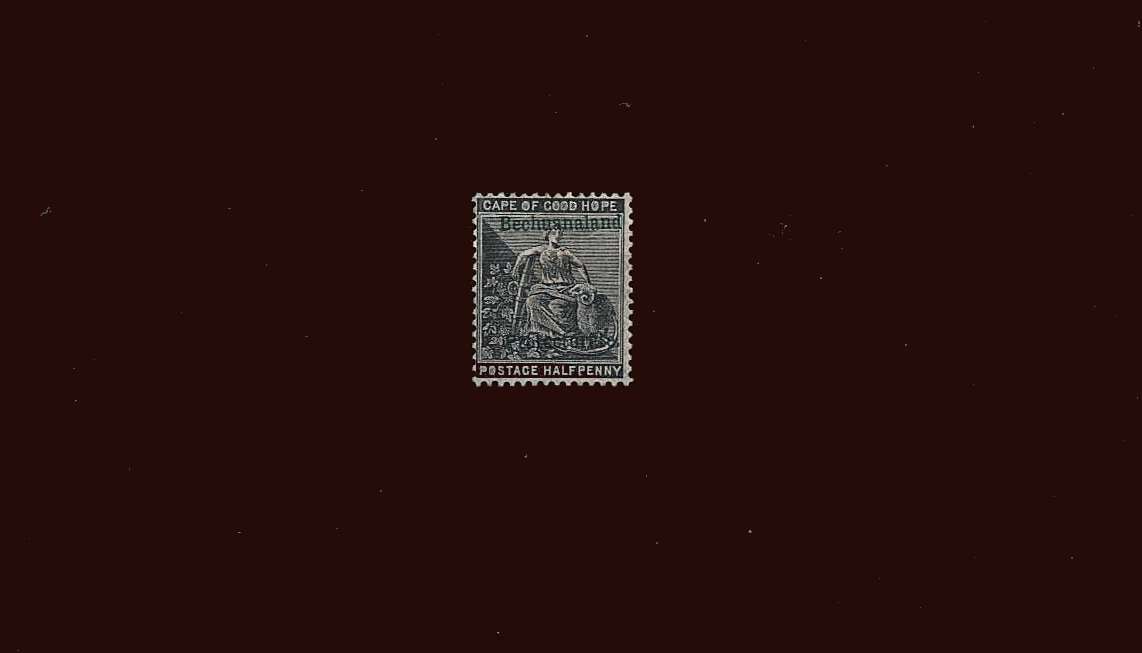 ½d Grey-Black overprinted in Green<br/>
A fine lightly mounted mint single.
<br/><b>BBM</b>