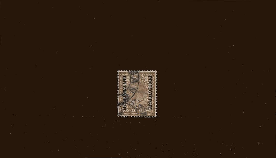 1/- Bistre-Brown<br/>
A good used stamp.<br/>
SG Cat £28<br/><b>BBM</b>
