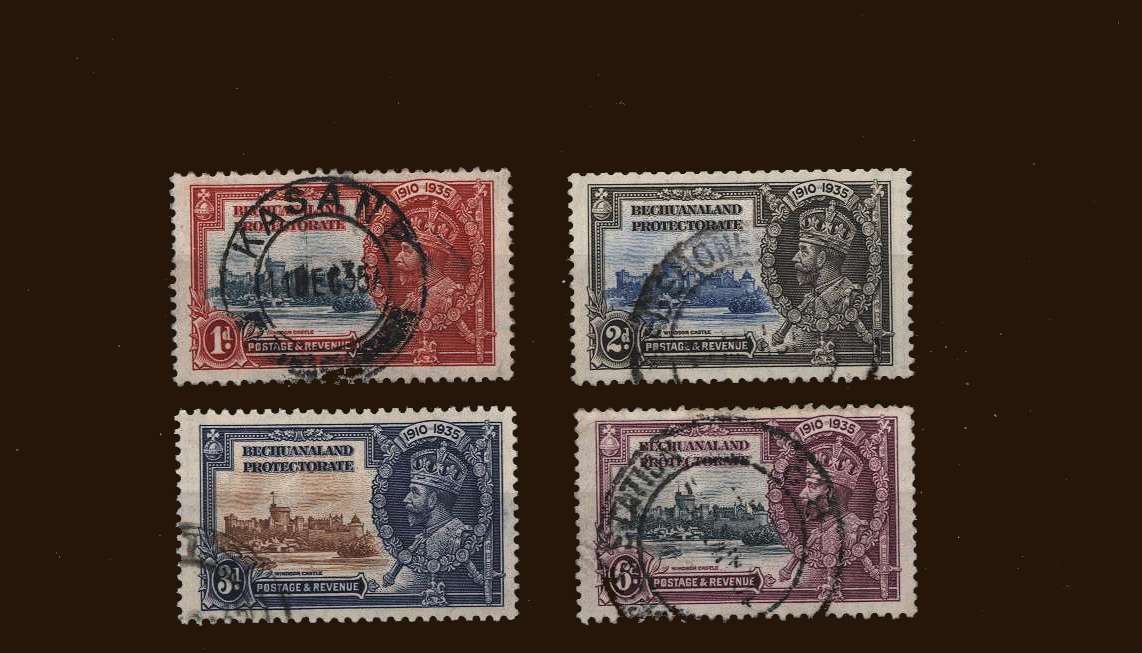 Silver Jubilee set of four superb fine used.
<br/><b>SEARCH CODE: 1935JUBILEE</b><br/><b>BBM</b>