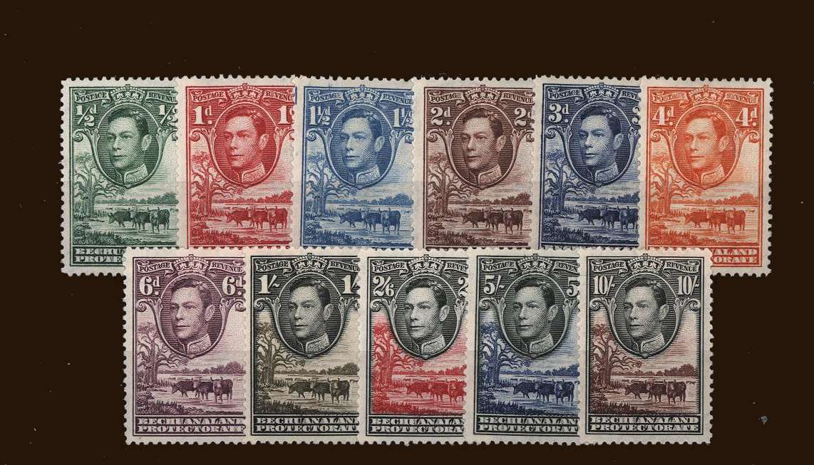 The George 6th set of eleven in mounted mint condition.<br/>
SG Cat £110<br/><b>BBM</b>