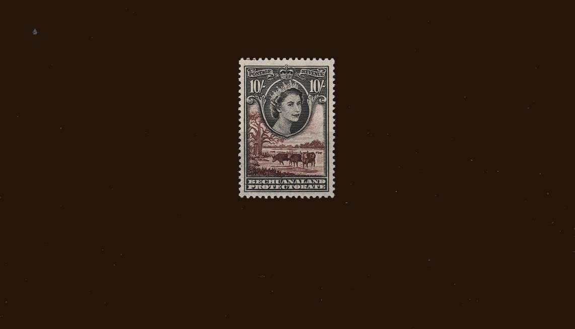 10/- definitive odd value<br/>Superb unmounted mint. <br><b>BBM</b>