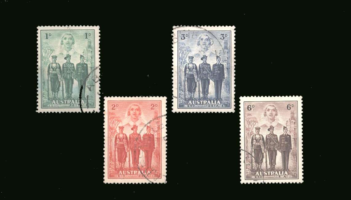 Australian Imperial Forces<br/>
A fine used set of four.<br/>
SG Cat £40.00
<br/><b>BBP</b>