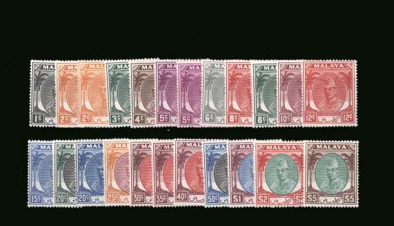 The complete set of twenty-one with the additional SG listed shades of the 2c and 5c all lightly mounted mint.
<br/><b>BBP</b>