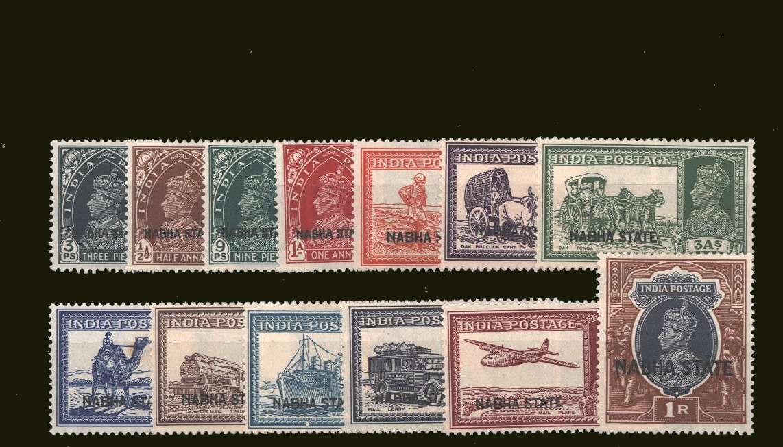 The George Sixth set to the 1r Grey and Red-Brown lightly mounted mint.
<br/><b>BBP</b>
