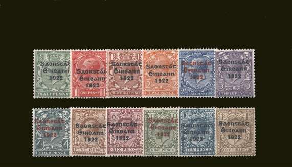 The Thom overprint set of twelve superb unmounted mint.<br/>Scare set unmounted mint.
<br/><b>BBT</b>