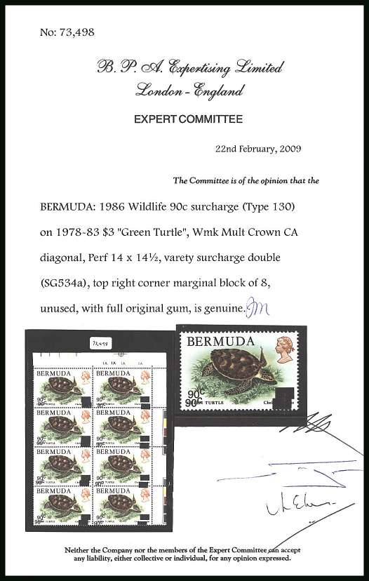 25th Anniversary of World Wildlife Fund<br/>
A superb unmounted mint single showing <b>SURCHARGE DOUBLE</b> with copy of the BPA certificate stating genuine from whence it came.<br/>SG Cat �110.00

<br><b>BBQ</b>