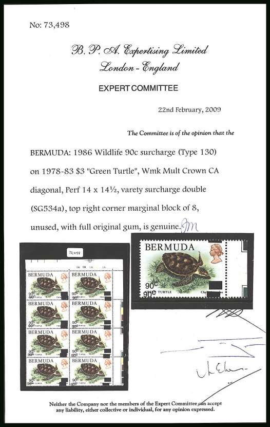 25th Anniversary of World Wildlife Fund<br/>
A superb unmounted mint right side marginal single showing <b>SURCHARGE DOUBLE</b> with copy of the BPA certificate stating genuine from whence it came.<br/>SG Cat �110.00

<br><b>BBQ</b>