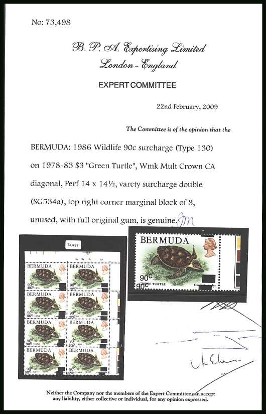 25th Anniversary of World Wildlife Fund<br/>
A superb unmounted mint right side marginal single showing <b>SURCHARGE DOUBLE</b> with copy of the BPA certificate stating genuine from whence it came.<br/>SG Cat �110.00

<br><b>BBQ</b>