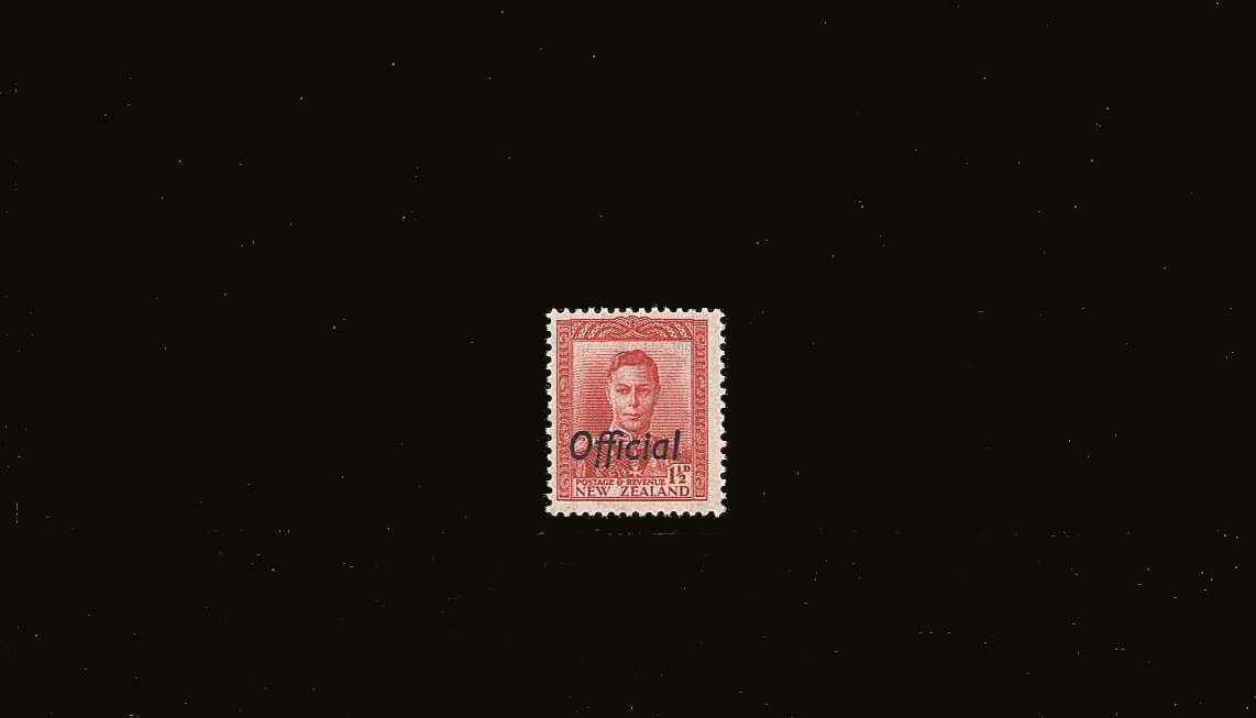 1½d Scarlet overprinted OFFICIAL.<br/>
A superb unmounted mint single.
<br><b>BBQ</b>