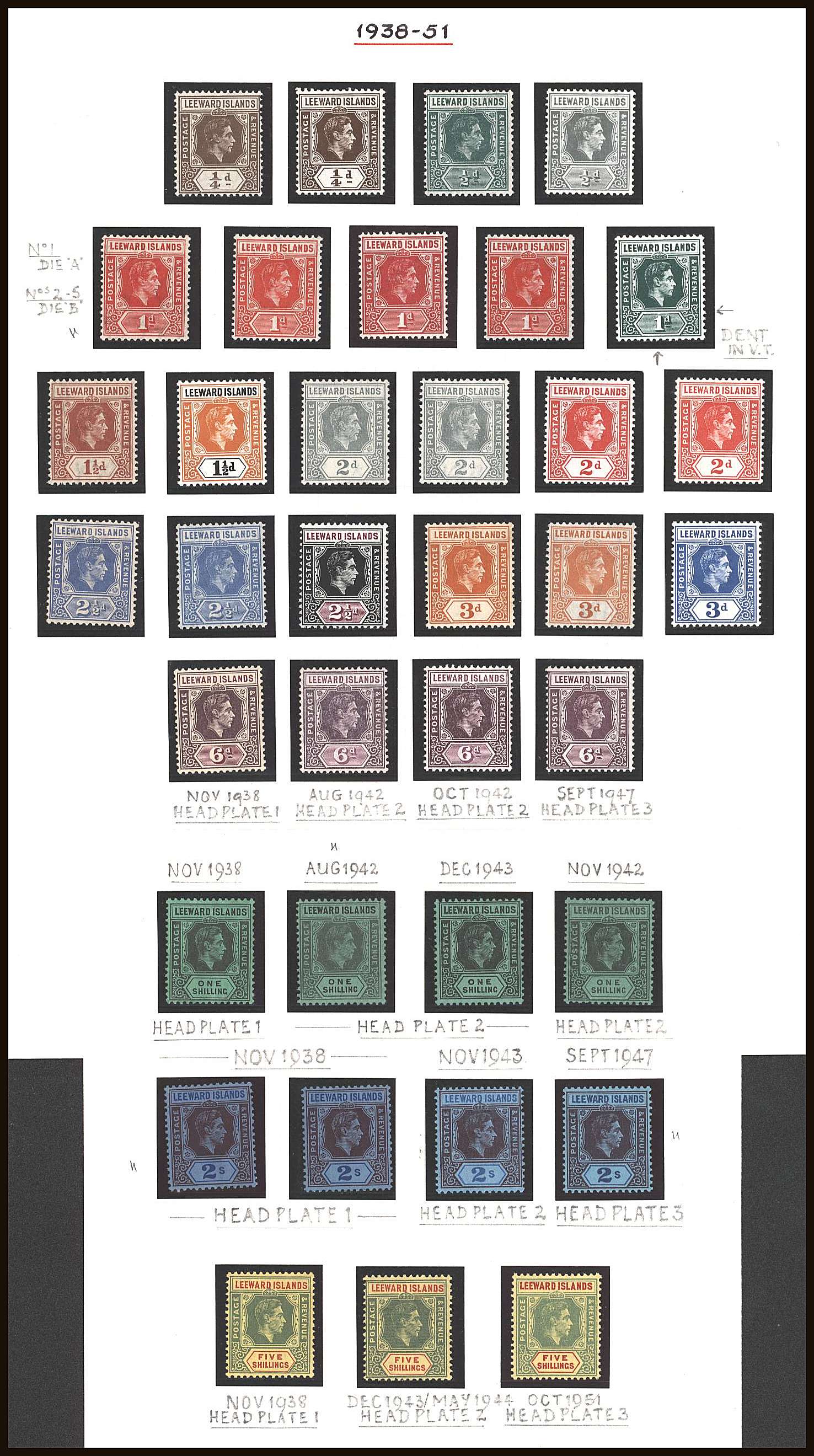 A reference collection, almost all being unmounted mint, as per SG listing<br/>36 stamps to the 5/- values. Ex Harold Green collection. <br/>SG Cat circa  �650 
<br/><b>QQB</b>