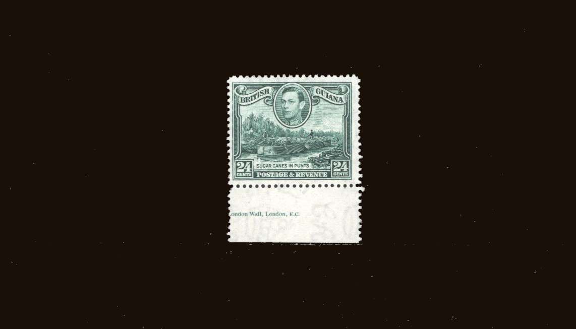 24c Blue-Green<br/>
A superb unmounted mint lower marginal single<br/>showing <b>WATERMARK INVERTED.</b>
<br/><b>9ERH9</b>