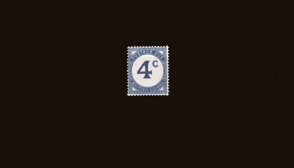 4c Bright Blue POSTAGE DUE<br/>Superb unmounted mint single.<br/><b>9ERH9</b>
