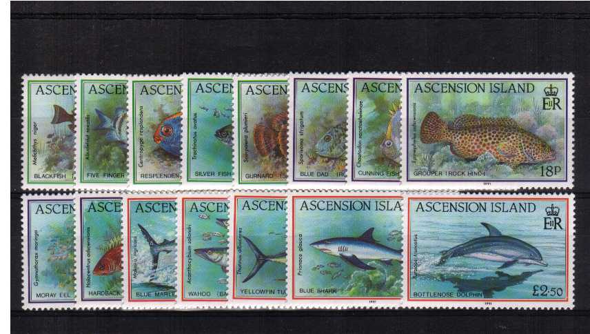 Fish - Set of fifteen superb unmounted mint.<br/><b>UBU</b>