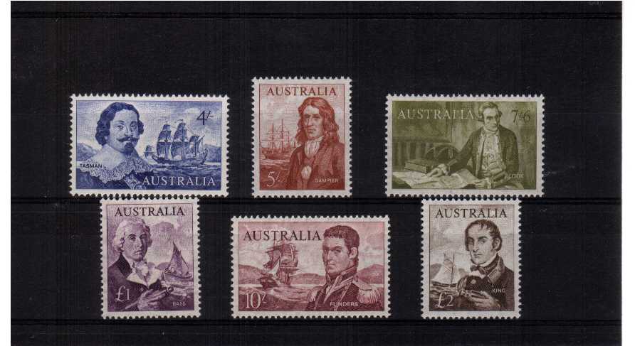 Explorers - A superb unmounted mint set of six.<br/><b>UFU</b>