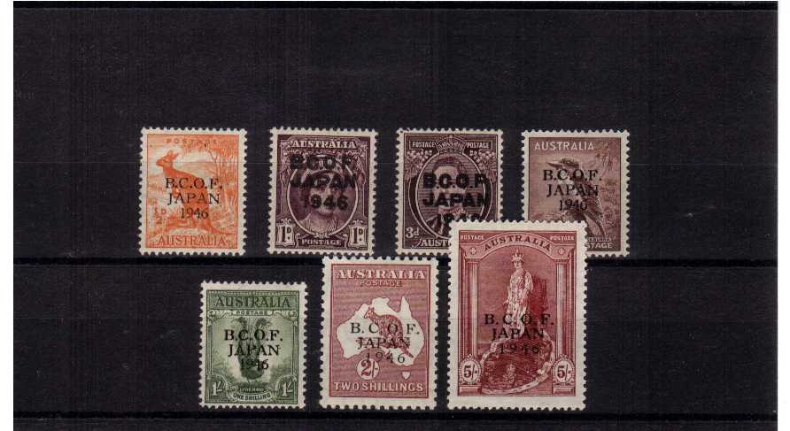 A fine lightly mounted mint set of seven.<br><b>ZKR</b>