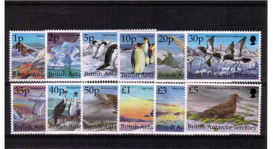 Birds - Superb unmounted mint set of twelve