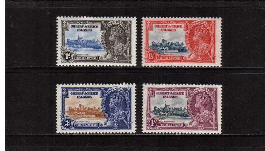 Silver Jubilee set of four lightly mounted  mint.<br/><b>SEARCH CODE: 1935JUBILEE</b><br><b>ZKU</b>