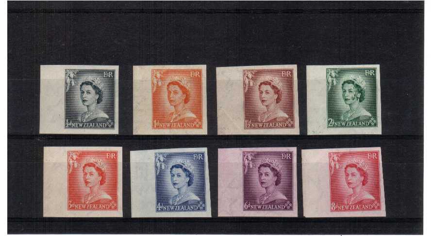 superb unmounted mint left side marginal singles imperforate - rare