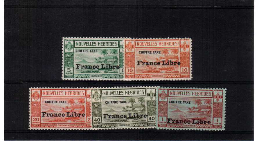 A superb unmounted mint set of five. A scarce set postage due set unmounted!<br/><b>QQY</b>