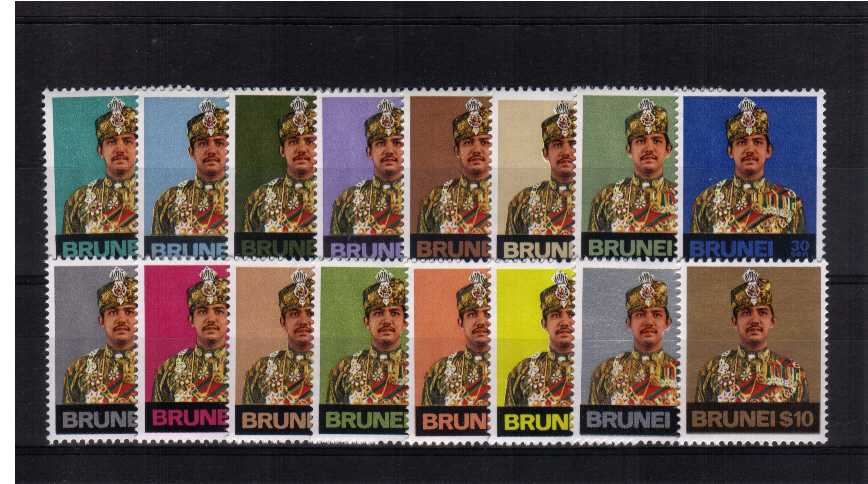 Superb unmounted mint set of sixteen.