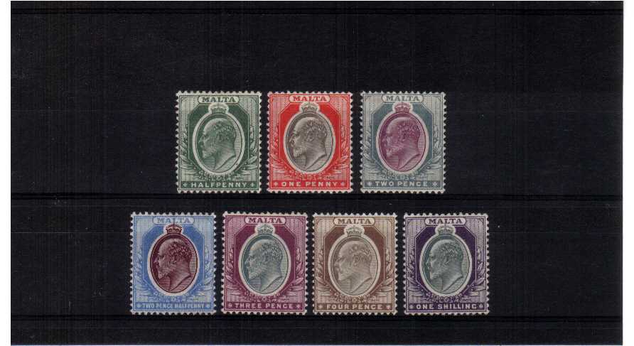 A fine lightly mounted mint set of seven.